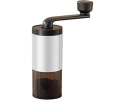 Koffiemolen Handmatig - Koffiebonenmaler - Verse Koffie - Compact Ontwerp - 300 Gram - Wit