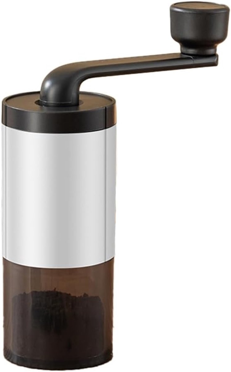 Koffiemolen Handmatig - Koffiebonenmaler - Verse Koffie - Compact Ontwerp - 300 Gram - Wit