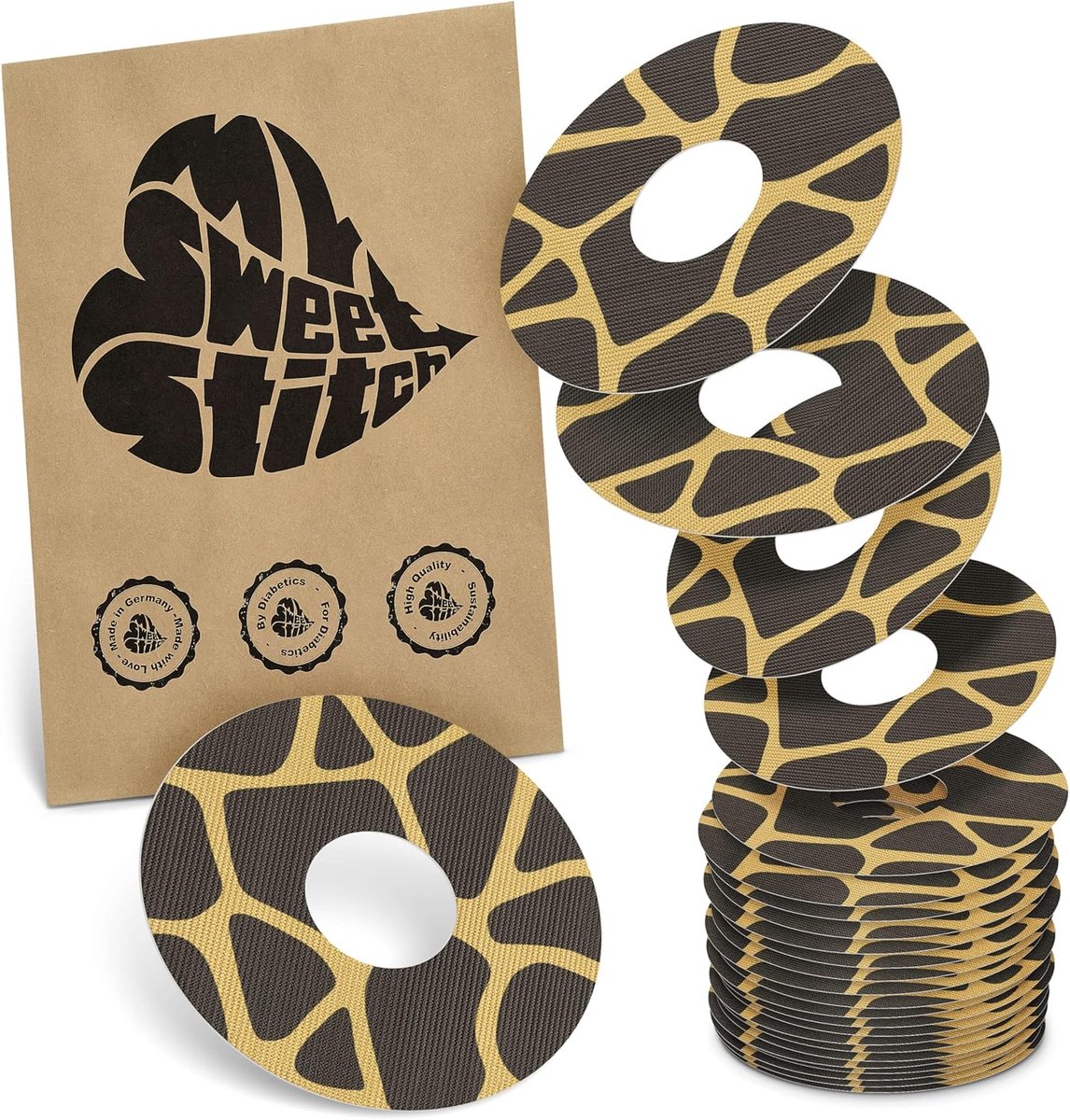 Sensor Pleister - Medische Sticker - Continue Monitoring - Huidvriendelijk Ademend - 60mm Buitenmaat - Savannah