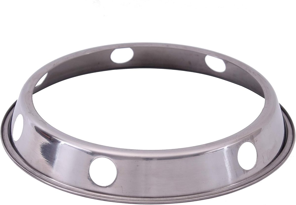 Wok Ring - Wok Standaard - Wok Koken - Ventilatie Gaten - Ø 24 / 20 cm - Zwart