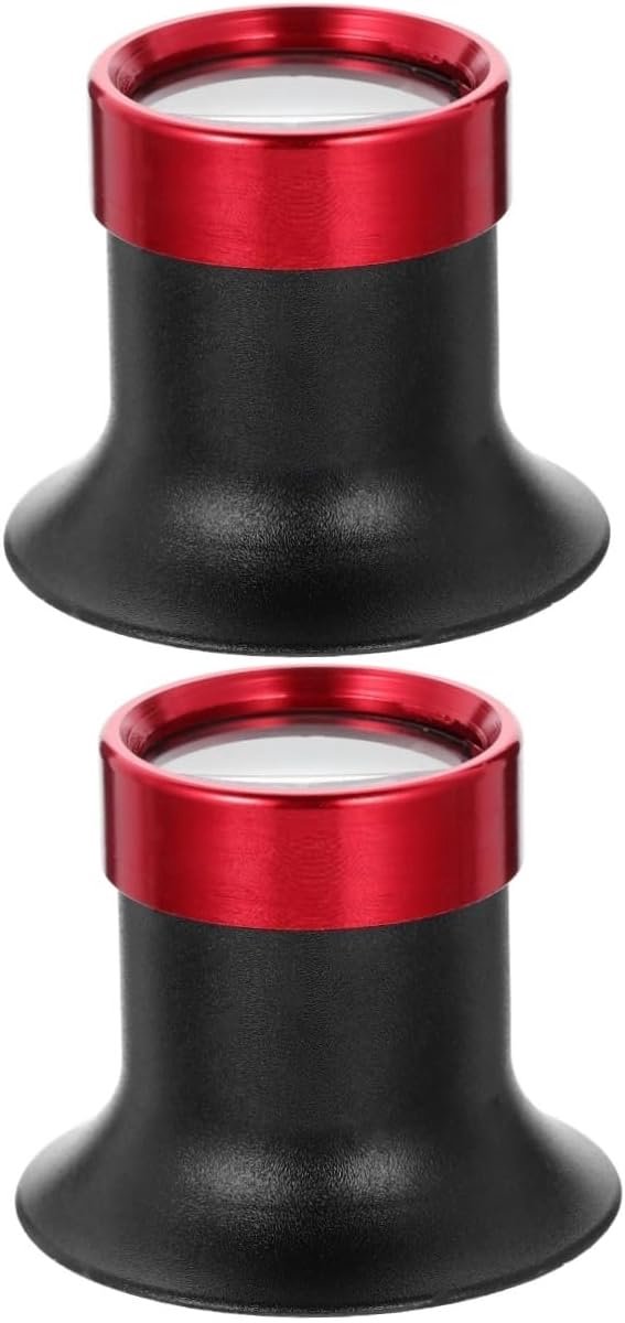 Juweliersloep Set - Vergrootglas Oog - Kleine Inspectie - Lichtgewicht Aluminium - 3.8cm Diameter - Assorti