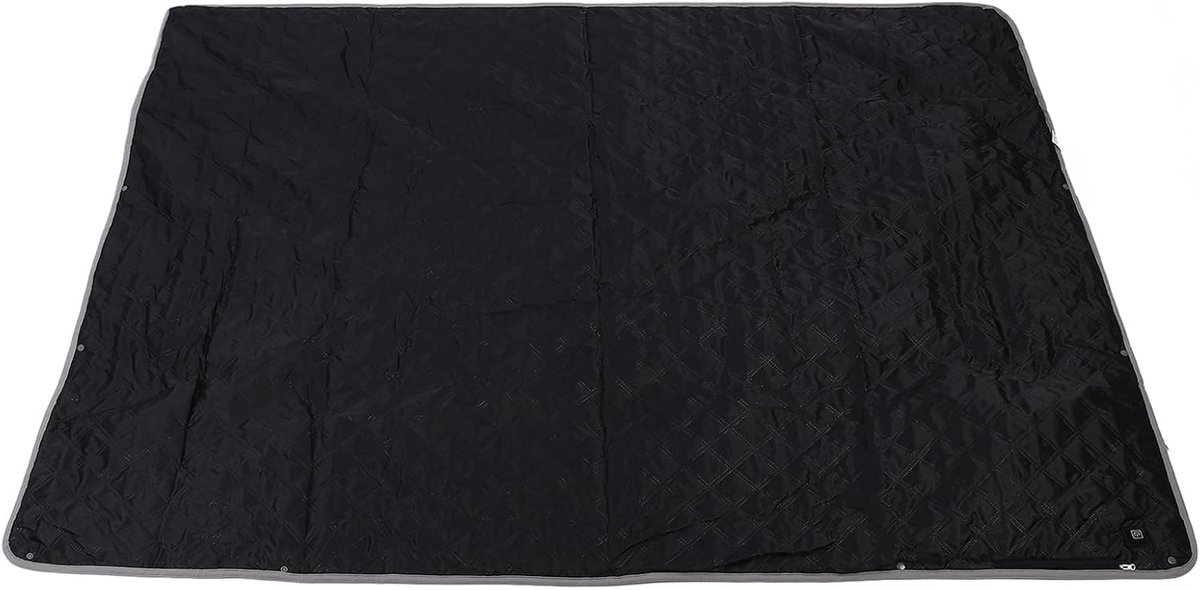 Verwarmde Deken - Fleece Mat - Buitenactiviteiten Kamperen - Snelle Opwarming Waterdicht - 180 x 150 cm - Donkergrijs