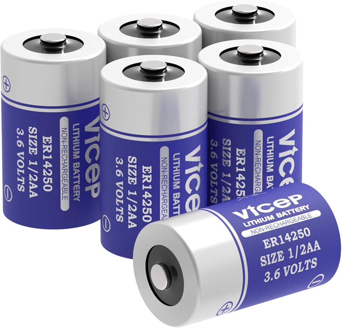 Lithium Batterijen - Energiecellen - Apparaten - 10 Jaar Houdbaar - 1/2 AA