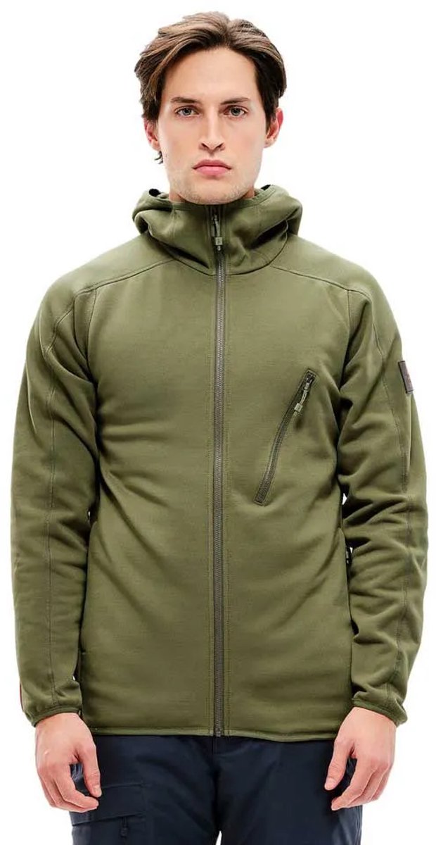 The Mountain Studio Tech Fleece Met Volledige Rits Groen S Man