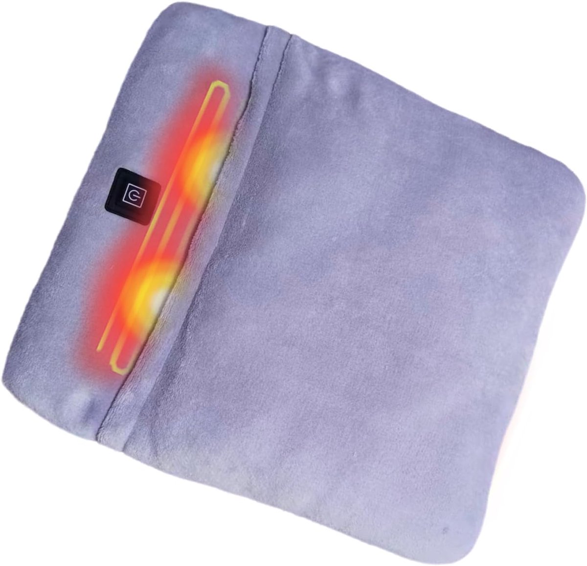 Voetmassageapparaat - Elektrische Voetenwarmer - Ontspannende Warmte - Verwarmend en Trillend - 31x37x2 cm - Grijs