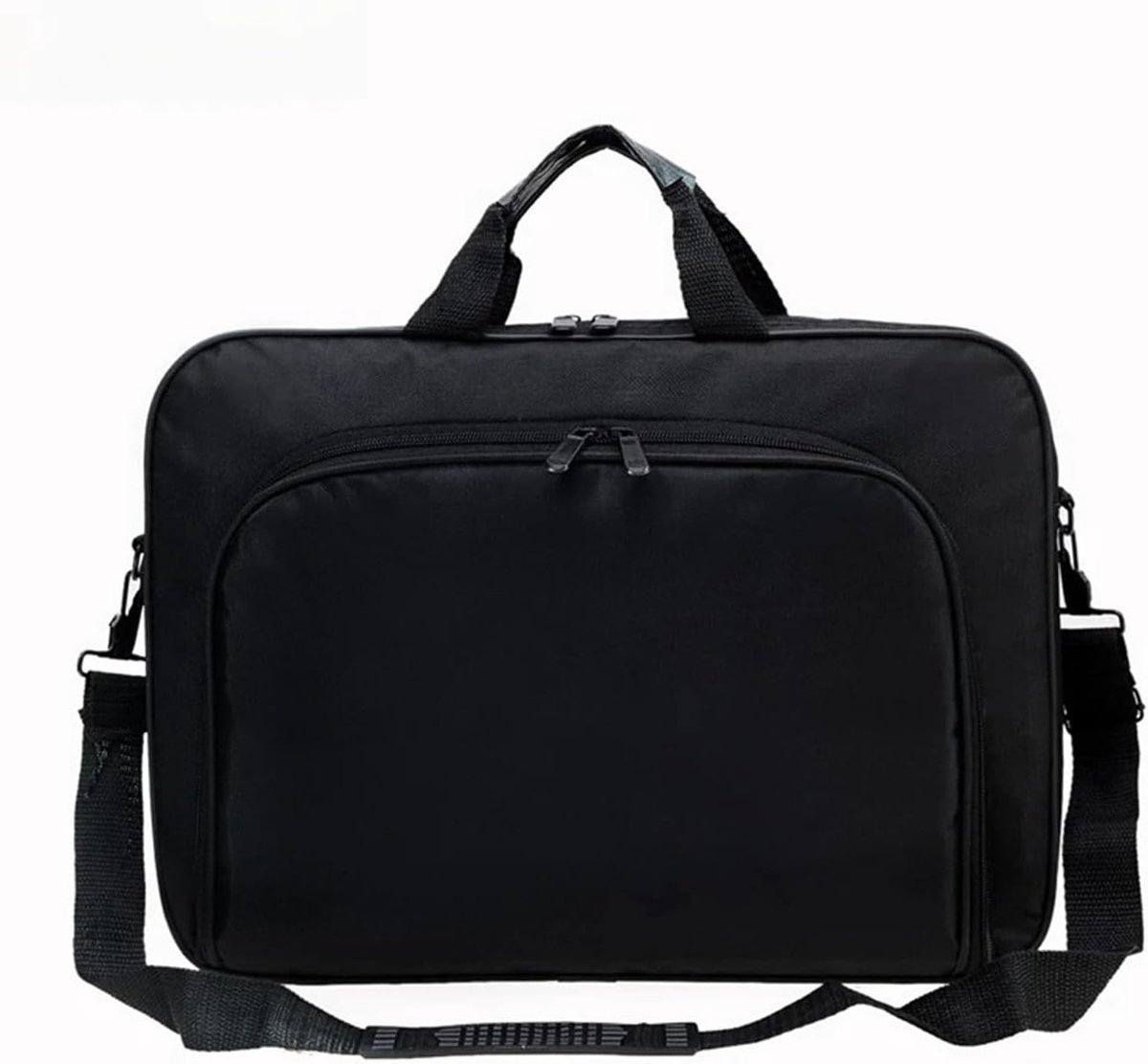 Laptoptas Nylon - Schoudertas Laptop - Zakelijk Gebruik - Verstelbare Riem - 40x29x5.5 cm