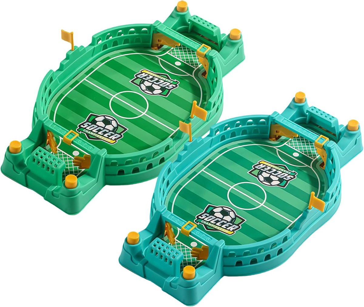 Voetbalspel Tafel - Voetbalbordspel - Familie Plezier - Stevig Ontwerp - 24 x 13 cm - Groen