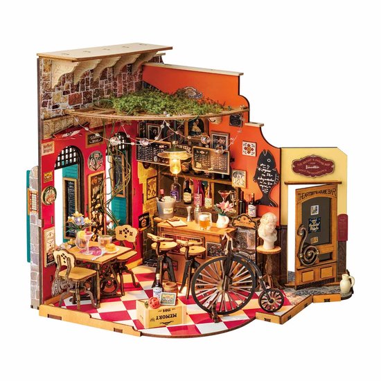 Robotime Cheers Bar & Dining - DG173 - Rolife - Miniatuur - Knutselen - Modelbouw - Creatief - Bouwpakket