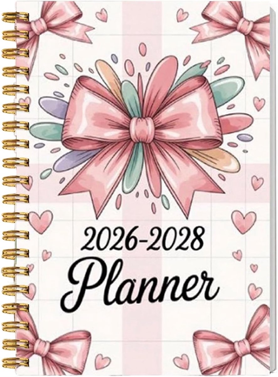 Maandelijkse Kalenderplanner - Notitieboek Agenda - Afspraken Plannen - Driejarige Planning - 14x21cm - Enkele Attribuut