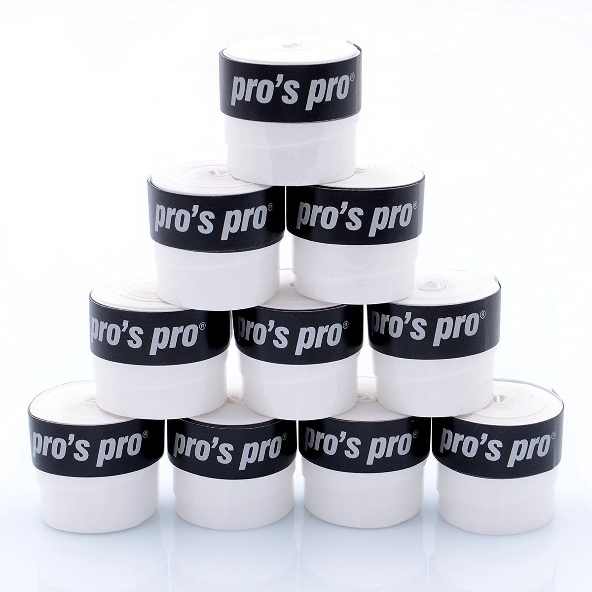 Sport Gripband - Tennis Grip - Verbeterde Controle - Hoge Absorptie - 050 mm Dik - Wit
