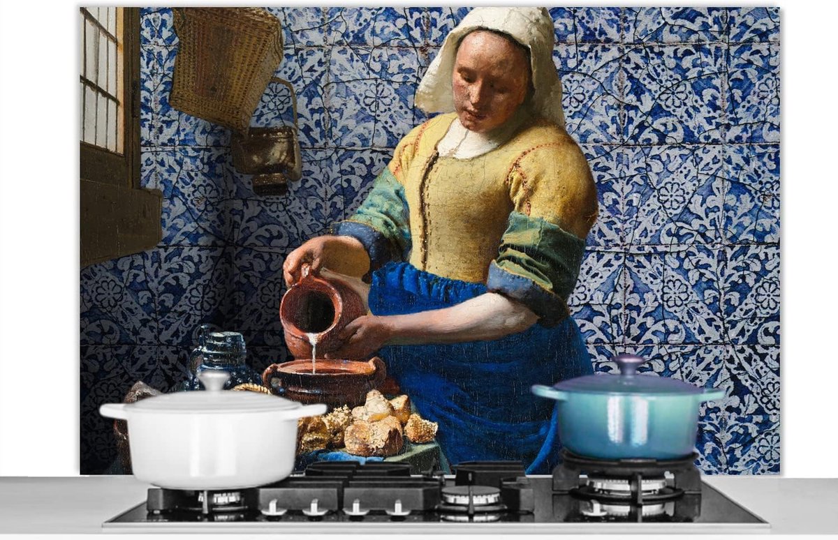 Keuken Spatscherm Wandpaneel Keuken Kookplaat Beschermen Hittebestendig Materiaal 120x80 cm Veelkleurig