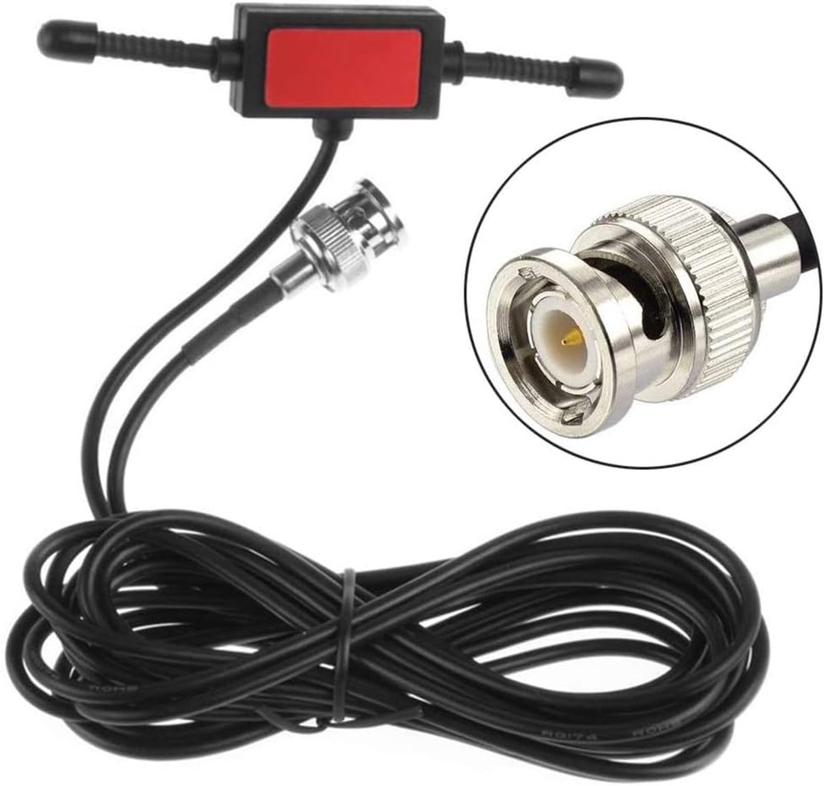 Auto Antenne - Radio Scanner - Mobiele Ontvangst - Breedband Ontvangst - 4 Inch Lengte - Zwart