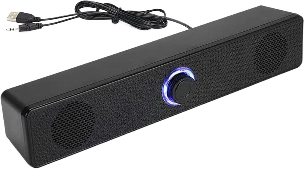 Draadloze Geluidsbox - Compacte Speaker - Film Muziek Gaming - Automatische Volume - 6.8x8.5x6.8cm - Zwart