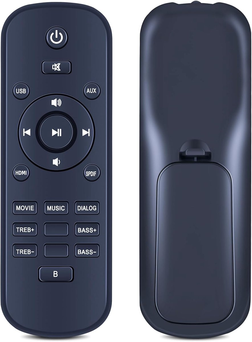 Vervangende Afstandsbediening - Universele Controller - Smart TV Bediening - Ergonomisch Ontwerp - 12 x 4 x 1.7 cm