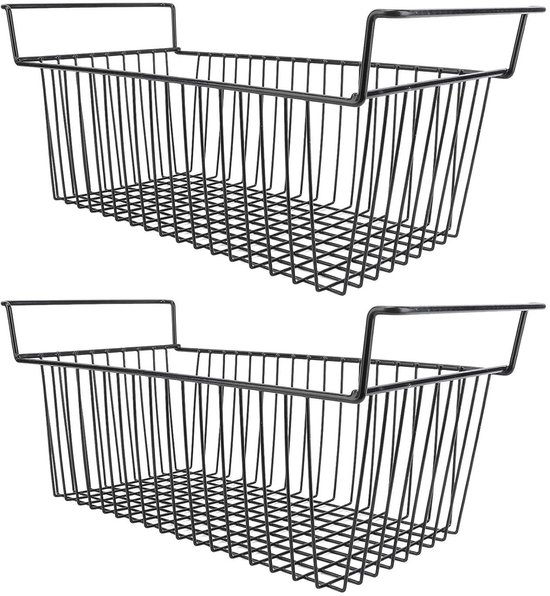 Baotkere Metalen draadmanden met wielen, keukenorganizer, rek met 6
