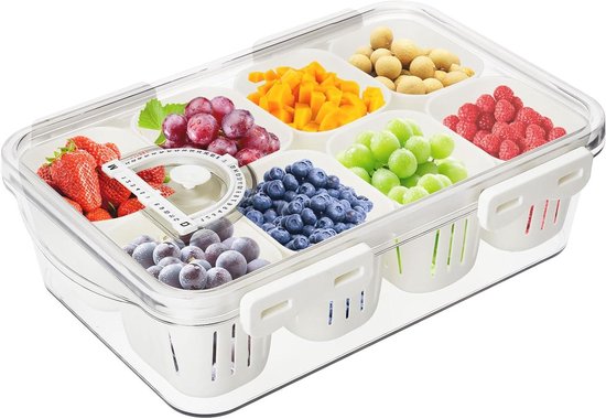 Transparante koelkastorganizer Fruit-ei koelkast opbergdoos Onderplank koelkastlade doos Vershoud keukenorganizer kopen vanaf een prijs van 29