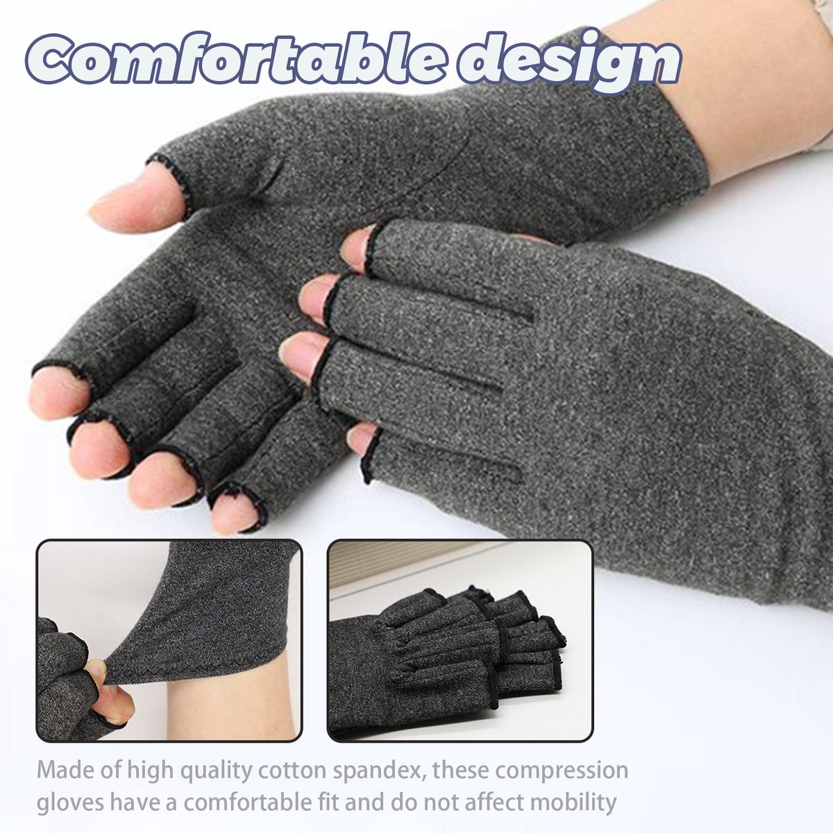 Compressiehandschoenen Grijs M