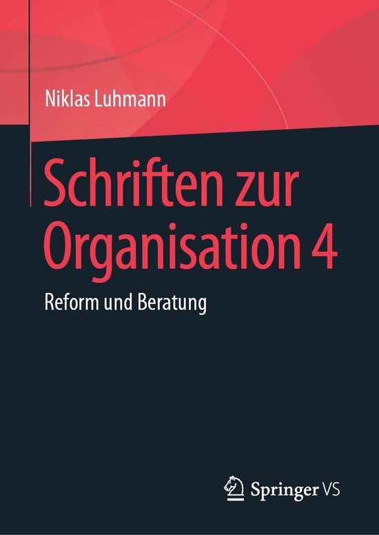 Schriften zur Organisation 4 - cover