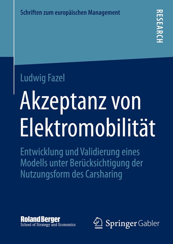Akzeptanz von Elektromobilitaet - cover