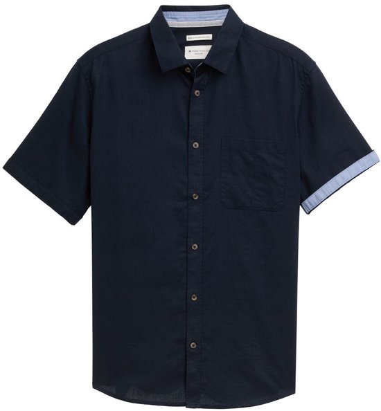 UITVERKOOP;heren overhemd met 2 borstzakken en korte mouw, maat L
