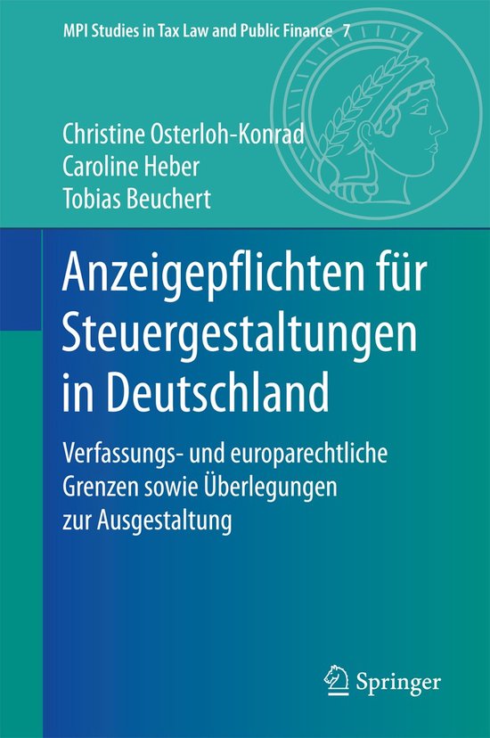 Anzeigepflichten fuer Steuergestaltungen in Deutschland - cover