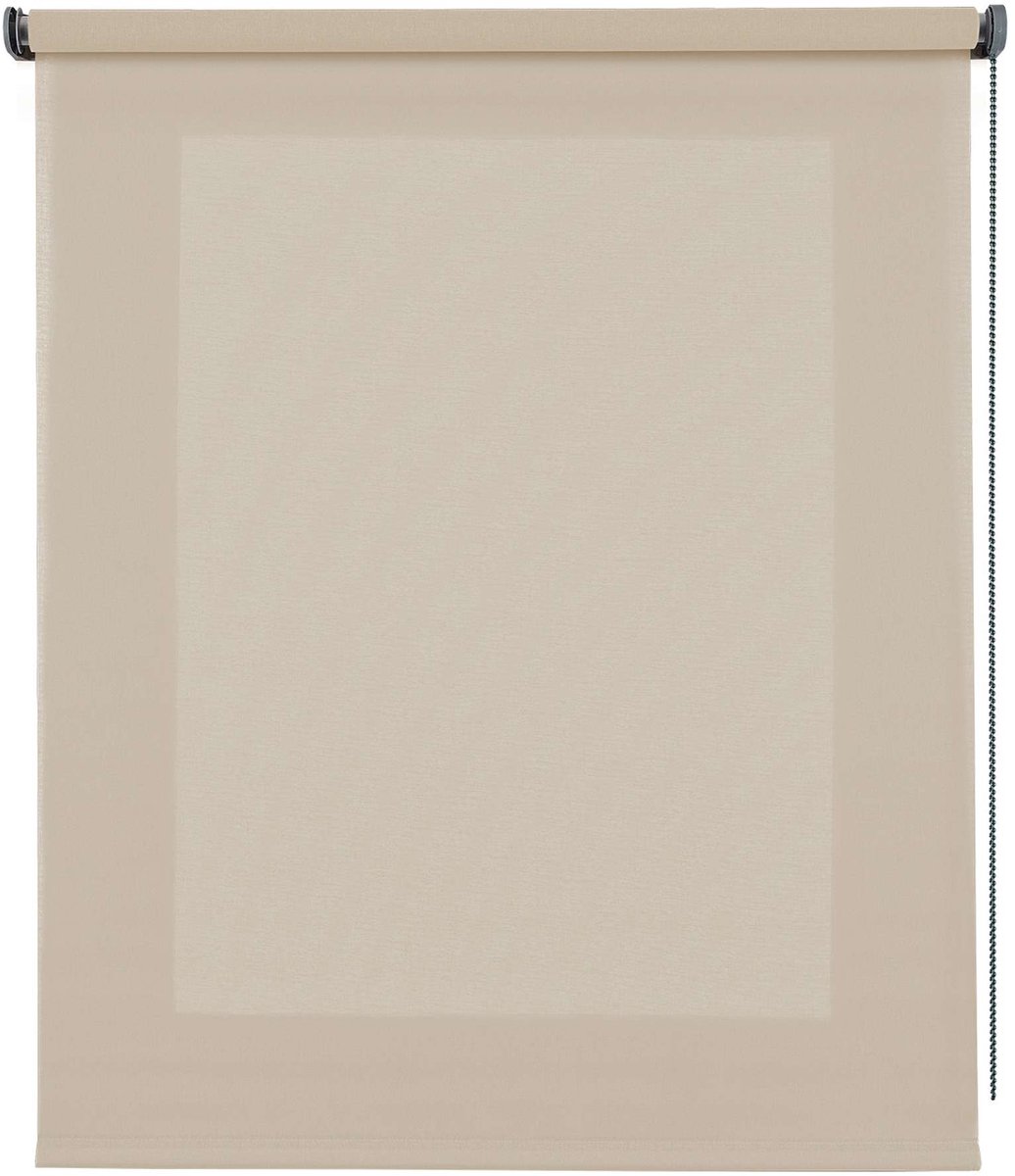 Storesdeco - Doorschijnend rolgordijn, rolgordijnen voor ramen Beige 140x250 cm