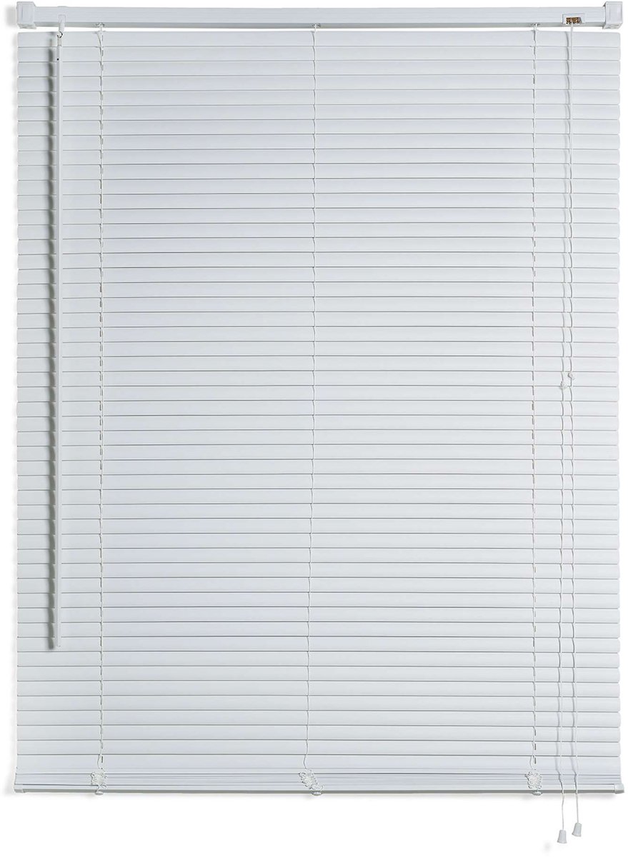 Storesdeco - Vinyl Jaloezieën met Koord Wit 135x160