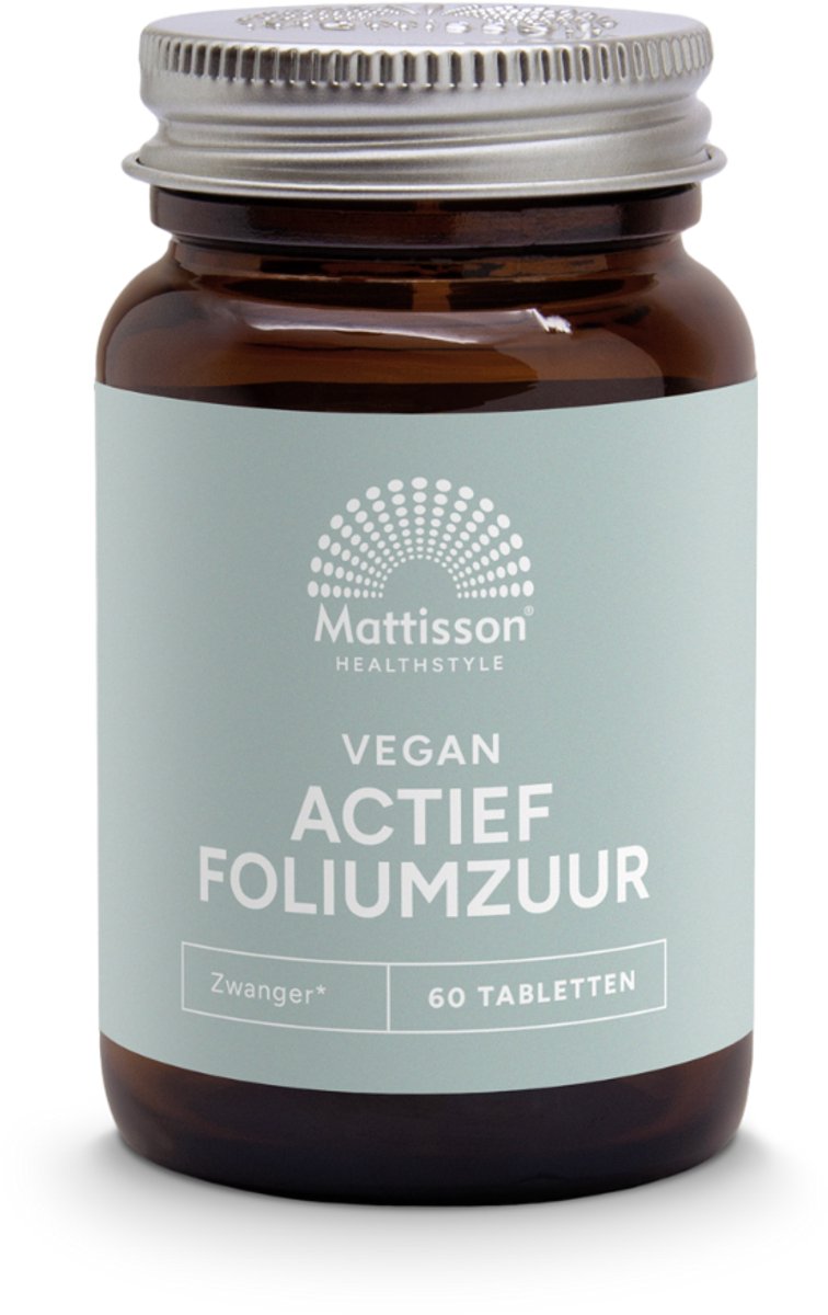 Goedkoopste Mattisson - Actief Foliumzuur 400mcg - Folaat - Vitamine B11 - Voedingssupplement - 60 Capsules