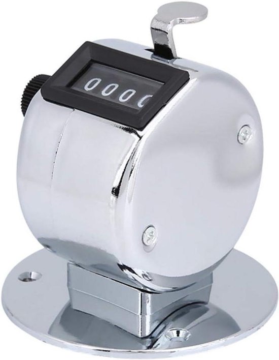 Compteur De Personnes Compteur Manuel Mécanique 4 Chiffres - Clicker Portable Orange Compteur Mécanique
