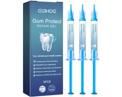 3 stuks 1ml Gum Protect Repair Gel, Diepe reiniging van de tanden, Vuilverwijdering, Tandvleesverzorging, Frisse ademverzorgingsgel