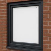 Universele Zonwering met Zuignappen – Wit – 80 × 150 cm – 80% lichtdoorlatend – Zonder Boren – DIY Schaduwdoek