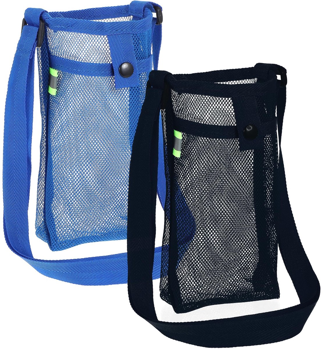 Ibenzoa® Set van 2 Draagbare Waterfleshouders met Verstelbare Schouderriem voor Sport en Reizen
