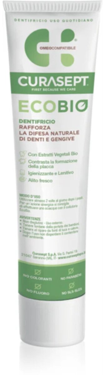 Goedkoopste 3x Curasept EcoBio Tandpasta 75 ml
