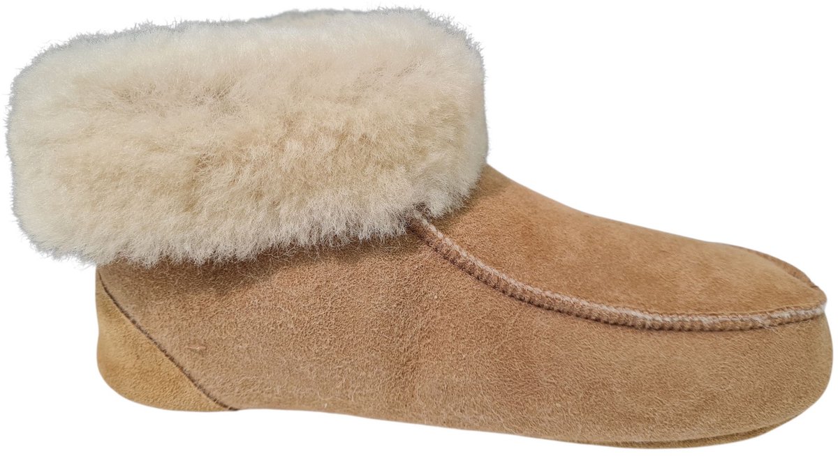 Fellhof 3101 Cognac Uniseks merinowol Pantoffels