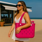 Sac de plage et week-end Sorprese XL - 48 x 23 x 35 cm - EVA imperméable et anti-sable - Léger et robuste - Rose foncé - Femme et Homme