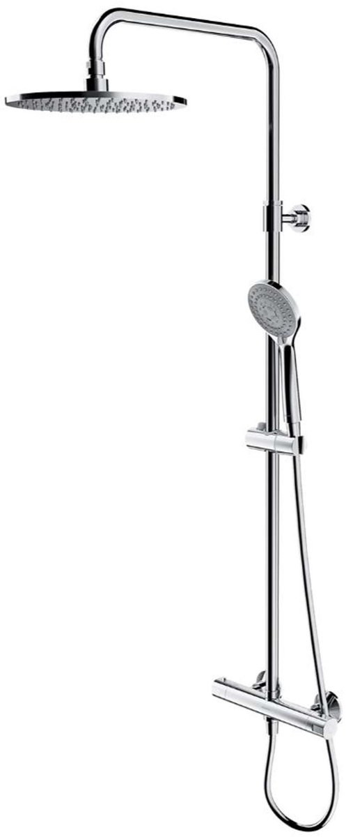 OMNIRES Y - Doucheset met thermostaat, diameter 25 cm, 5 stralen, chroom Y1244LUXLCR