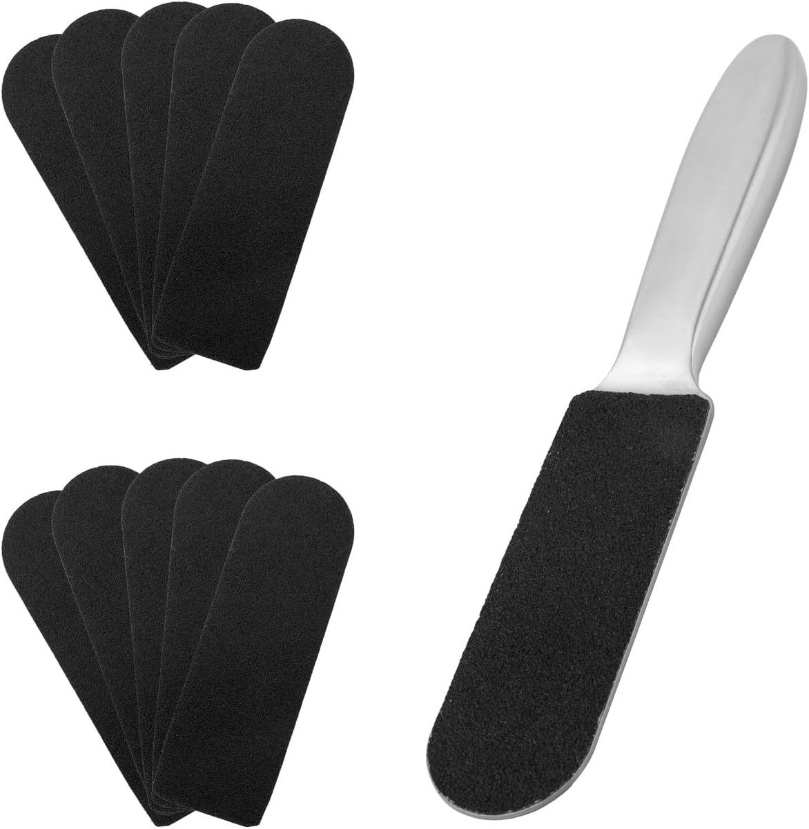 Callus Remover - Roestvrijstalen Pedicure Voetvijl - Dode Huid Verwijderaar - Dubbelzijdige Voetrasp voor het Verwijderen van Harde Huid en Eelt