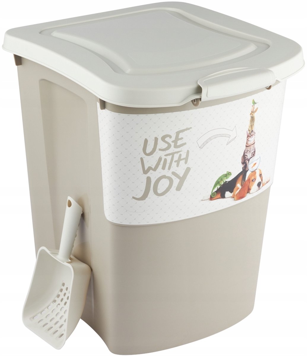 Rotho Archie Pet Food Container 38L Cappuccino