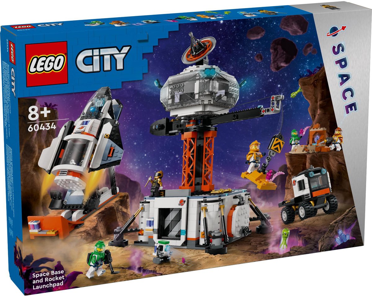 LEGO City Ruimtebasis en raketlanceringsplatform 60434