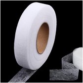Strijkbare Zoomband Extra Sterk Zoomband voor Broeken Kleding Strijkband voor Gordijnen Dubbelzijdige Stoffen Tape Wasbaar Naaiband Zelfklevende Plakband, 1.27cm x 60m, 1 Rol