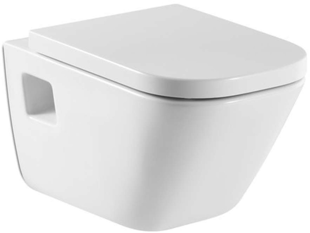 Roca The Gap - Hangend toilet met diepe spoeling, 340 x 540 x 400 mm, wit A346477000