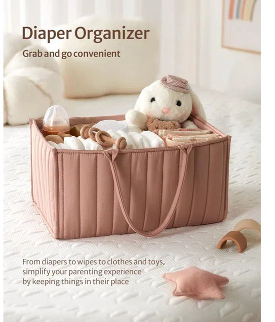 Stijlvolle Luiercaddy Organizer voor Baby Benodigdheden - Must-Have voor Nieuwe Ouders — afbeelding 3