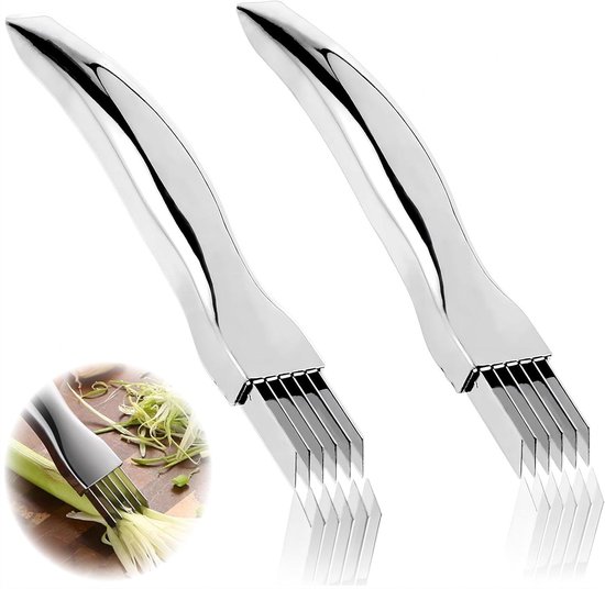 Aardappelsnijder, professionele frietsnijder, roestvrij staal, frietsnijder met 2 snijinzetstukken, handmatige groentesnijder voor uien, aardappelen
