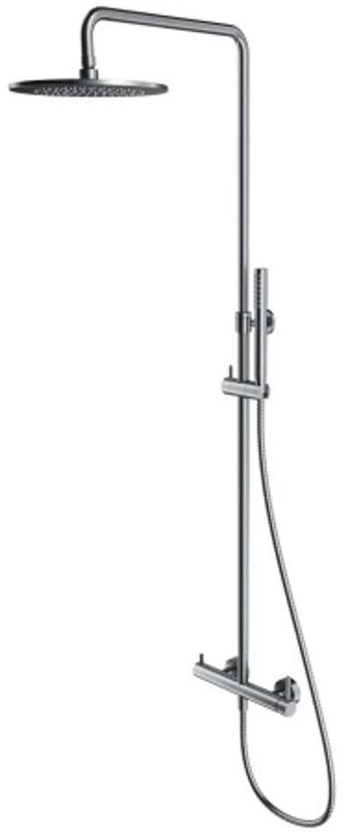 OMNIRES Y - Doucheset met kraan, diameter 25 cm, geborsteld nikkel Y1244MNI