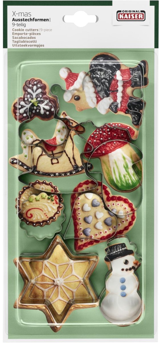 Origineel Kaiser 2300612874 Koekjesvorm, koekjesvorm, voor het uitsteken van koekjes, biscuits, fondant, plaatstaal