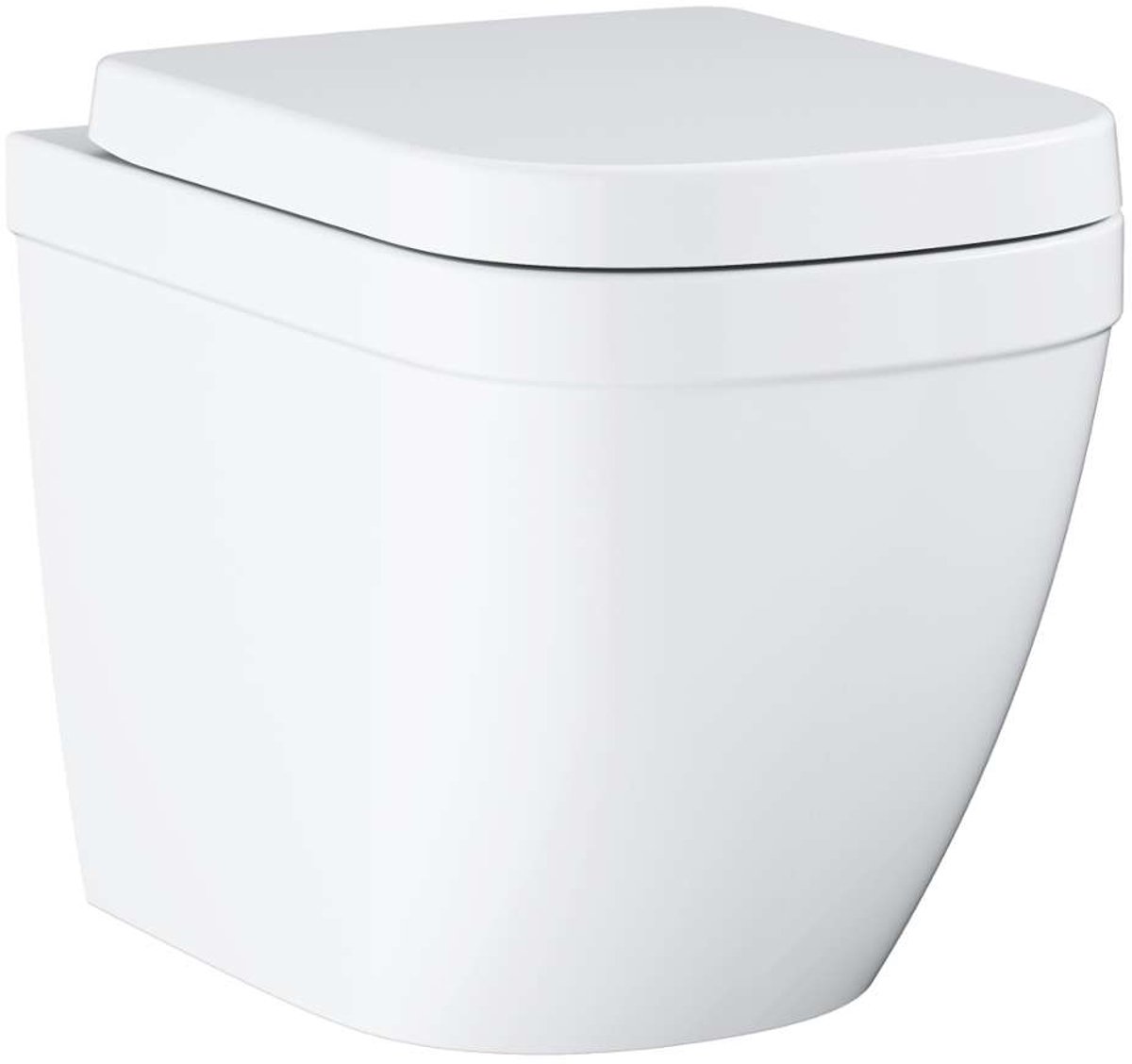 Grohe Euro Ceramic - Staand toilet met softclose wc bril, rimless, Triple Vortex, alpine wit 39839000
