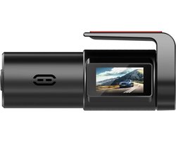Dashcam - Frontcamera - Autocamera - 1080P - WiFi - Autodashcam - Met 0,96 inch minischerm - Met SD-kaart - Parkeerbewaking - Nachtzicht - 140° groothoek - App-bediening - G-sensor - Eenvoudig te installeren - Zwart