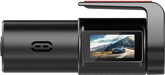 Dashcam - Frontcamera - Autocamera - 1080P - WiFi - Autodashcam - Met 0,96 inch minischerm - Met SD-kaart - Parkeerbewaking - Nachtzicht - 140° groothoek - App-bediening - G-sensor - Eenvoudig te installeren - Zwart