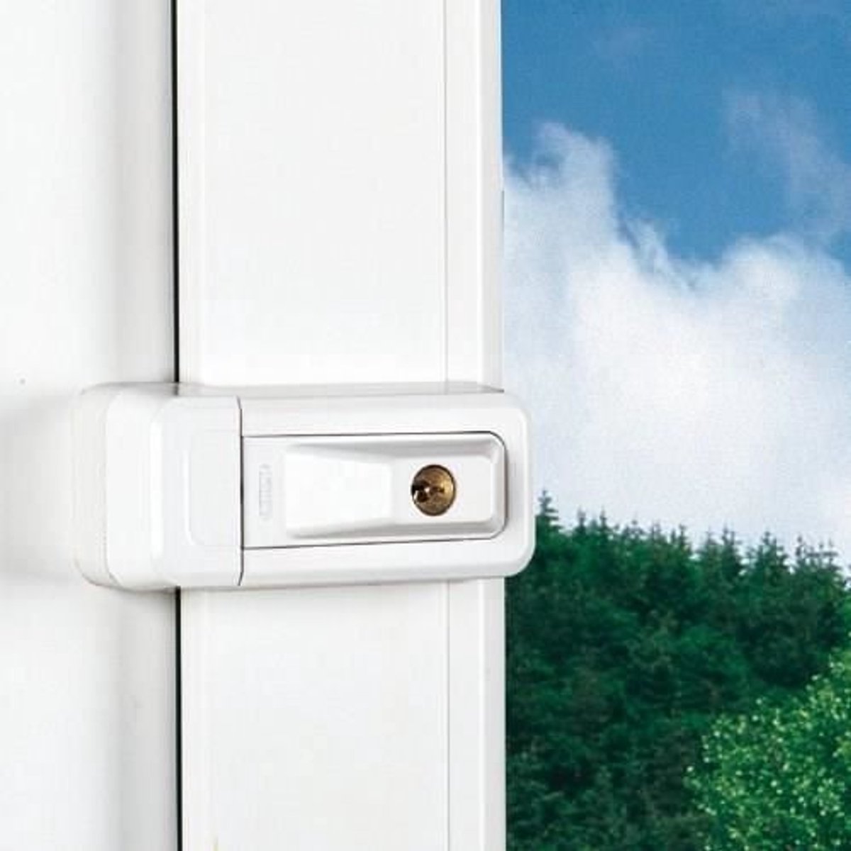 Slot - ABUS - 3010 W KD EK - Universele oplossing voor ramen en deuren - Massieve grendels - Discrete montage