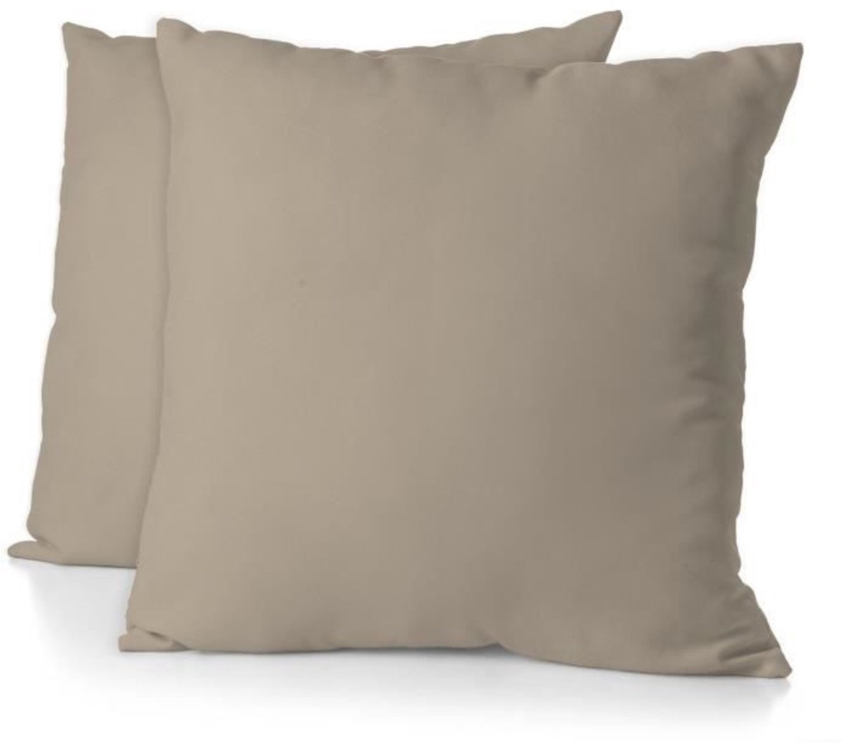 Set van 2 kussenslopen - HOME LINGE PASSION - HP72092 - 82 g microvezel - 63 x 63 cm - beige